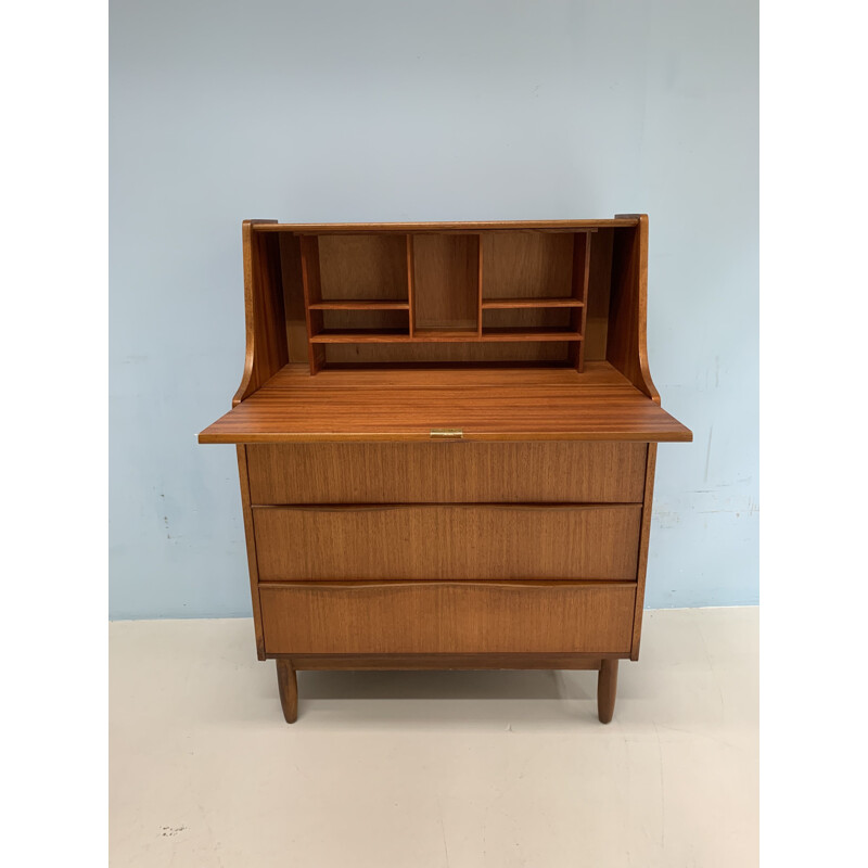 Vintage Danish secretary in teak