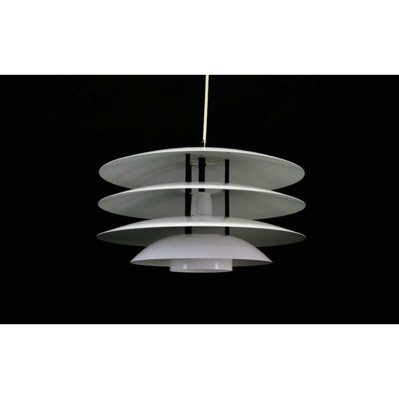 Vintage pendant lamp in white metal by Laterna Danica