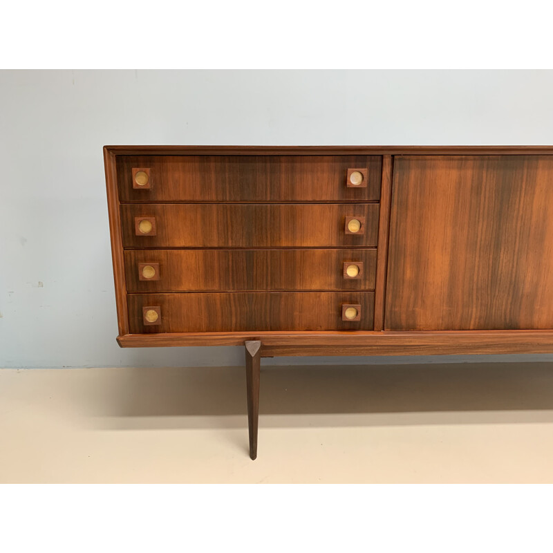 Long sideboard in rosewood by V-Form