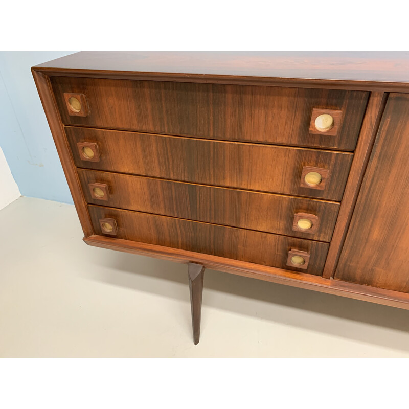 Long sideboard in rosewood by V-Form