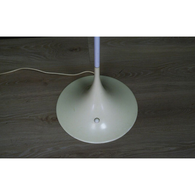 Vintage white floor lamp by Verner Panton for Louis Poulsen