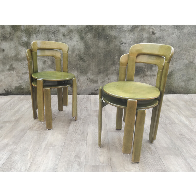 Set of 4 lounge chairs by Bruno Rey