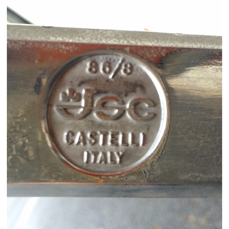 Chaise DSC 106 en métal et tissu, Giancarlo PIRETTI - 1970