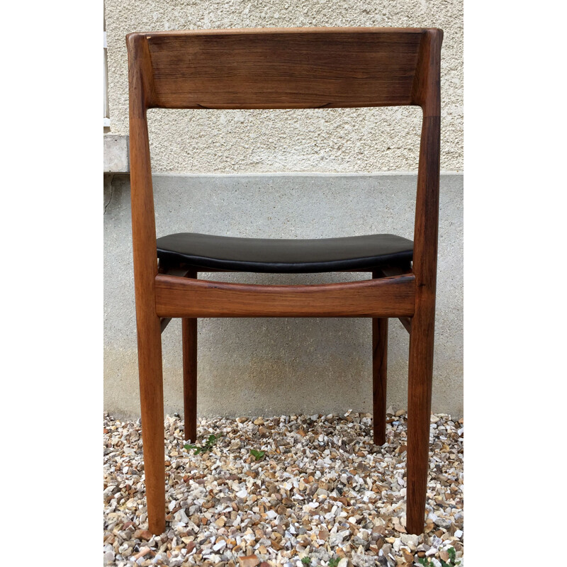 Set of 4 vintage chairs model N 39 rosewood by Henry Rosengren Hansen for Brande Møbelindustri
