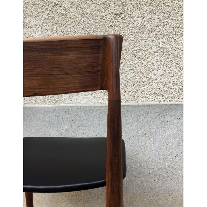 Set of 4 vintage chairs model N 39 rosewood by Henry Rosengren Hansen for Brande Møbelindustri