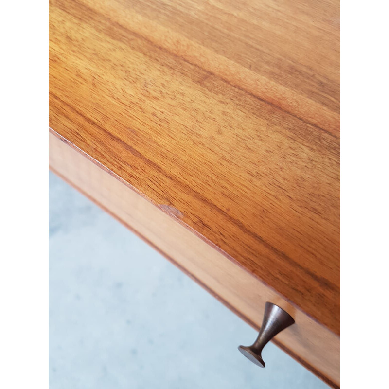 Vintage desk in walnut 1960