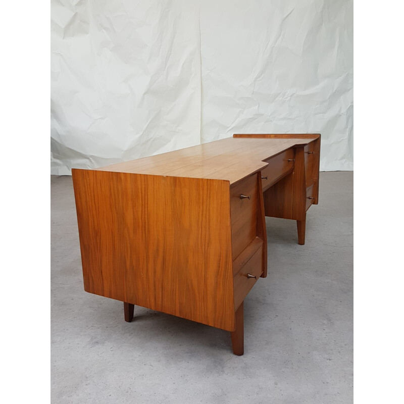Vintage desk in walnut 1960