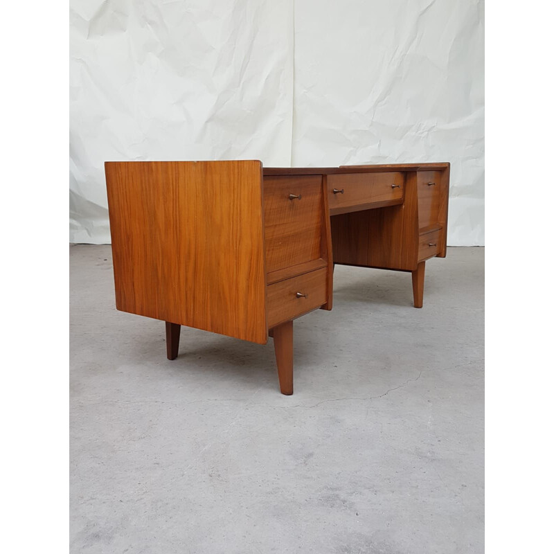 Vintage desk in walnut 1960