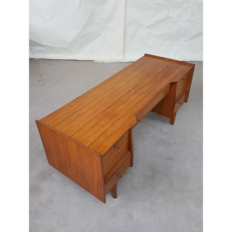 Vintage desk in walnut 1960