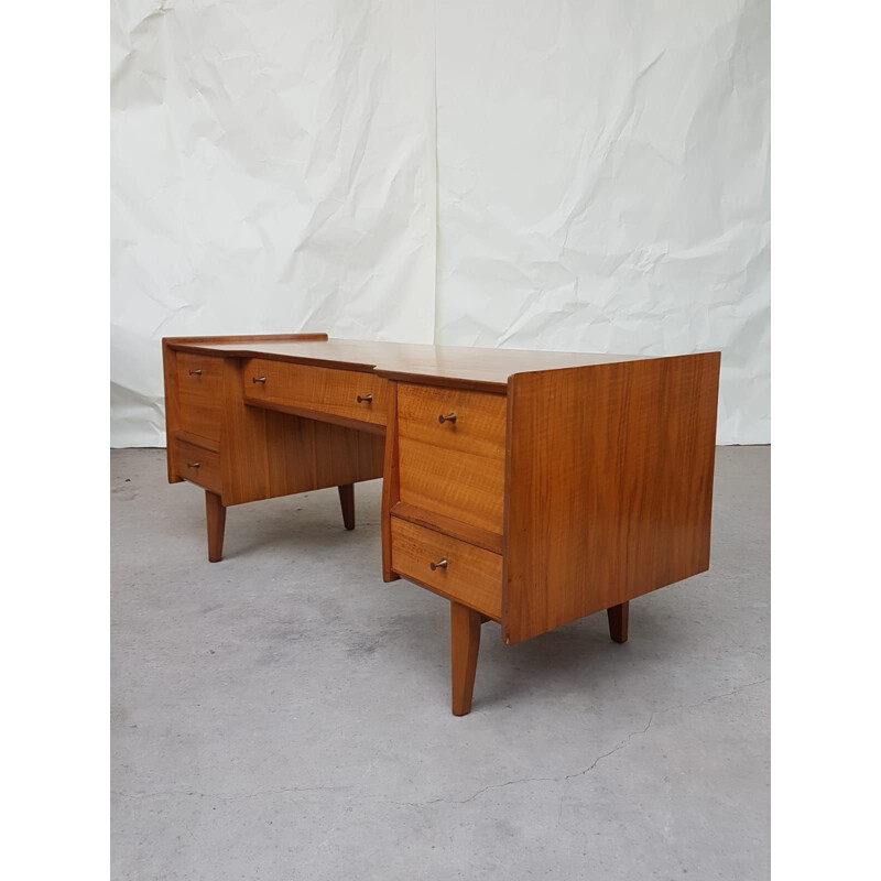 Vintage desk in walnut 1960