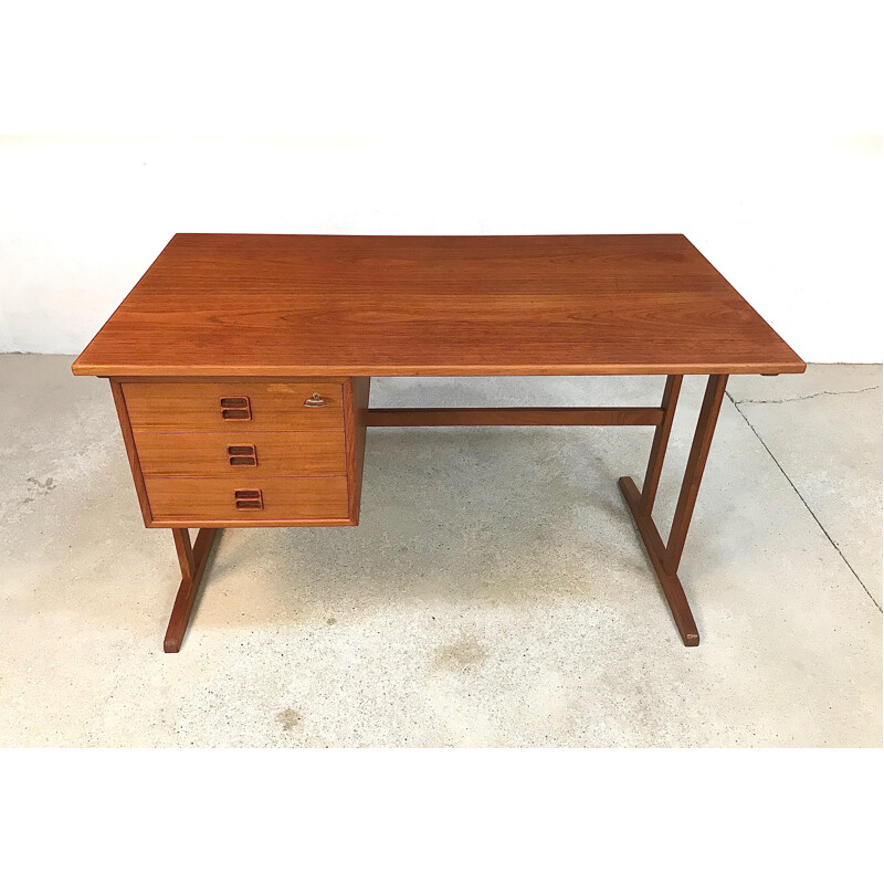 Bureau en teck vintage par Arne Vodder 1960