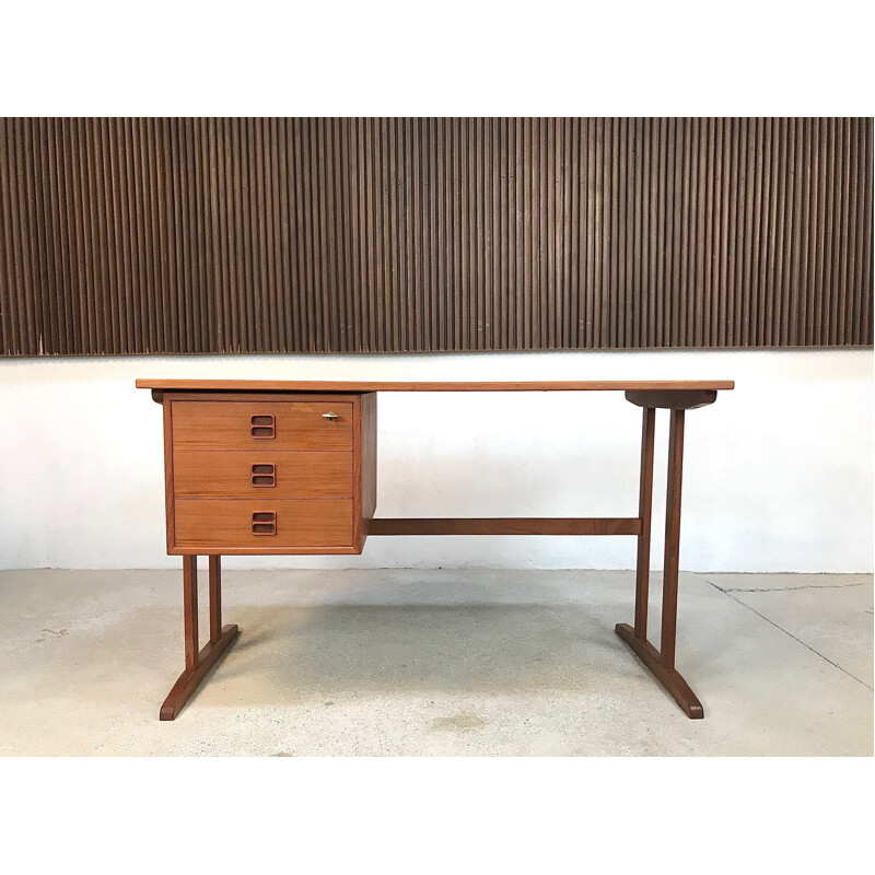 Vintage teak desk by Arne Vodder 1960s
