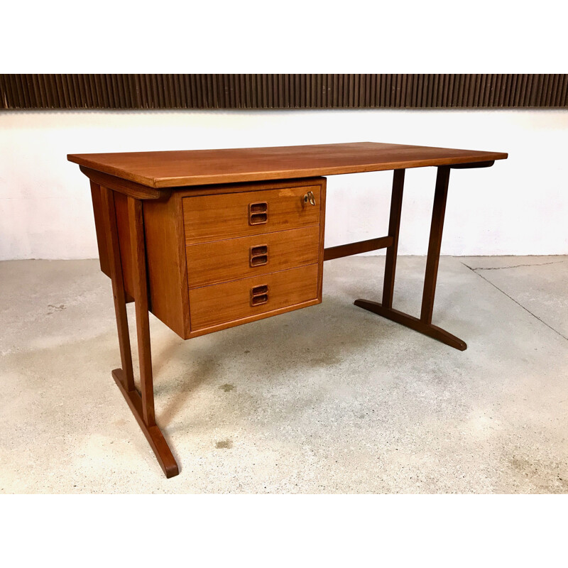 Vintage teak desk by Arne Vodder 1960s