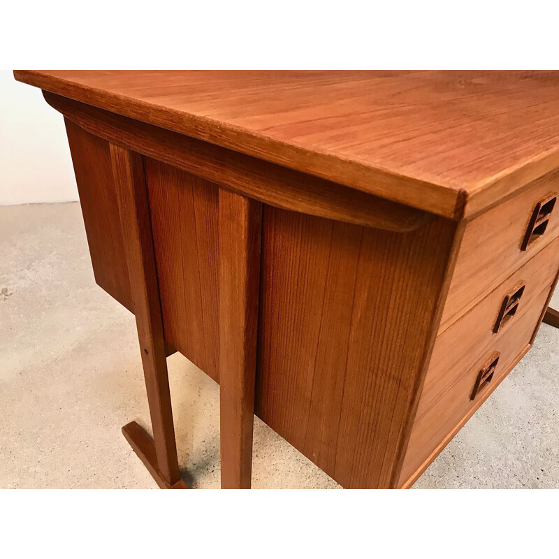 Vintage teak desk by Arne Vodder 1960s