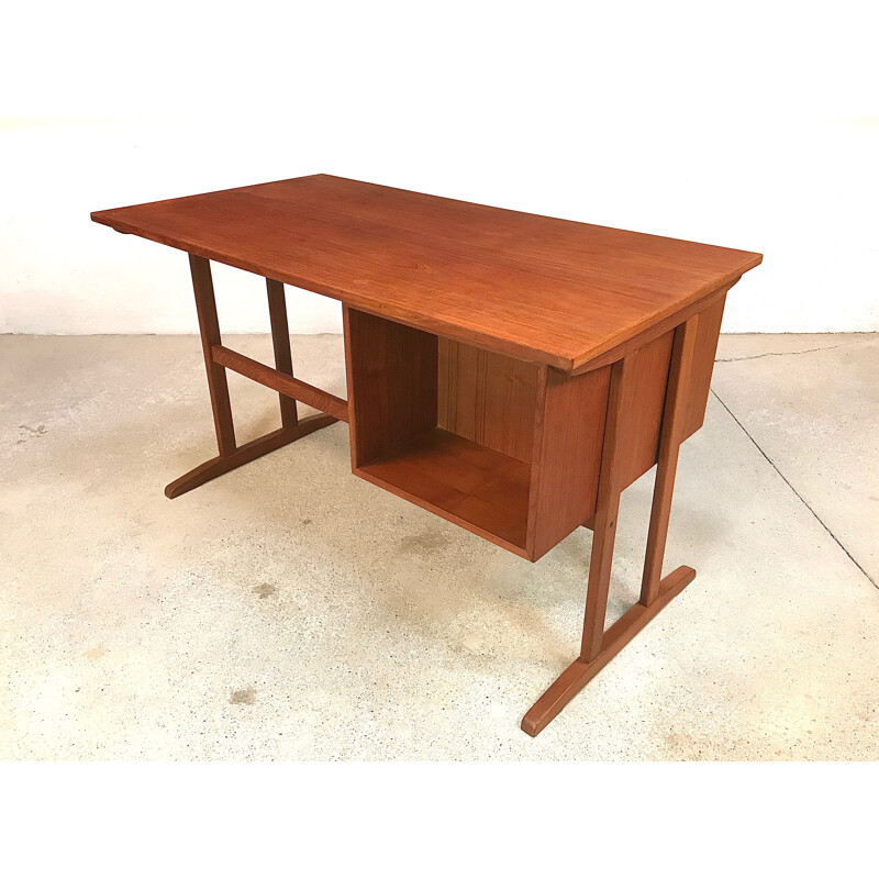 Vintage teak desk by Arne Vodder 1960s