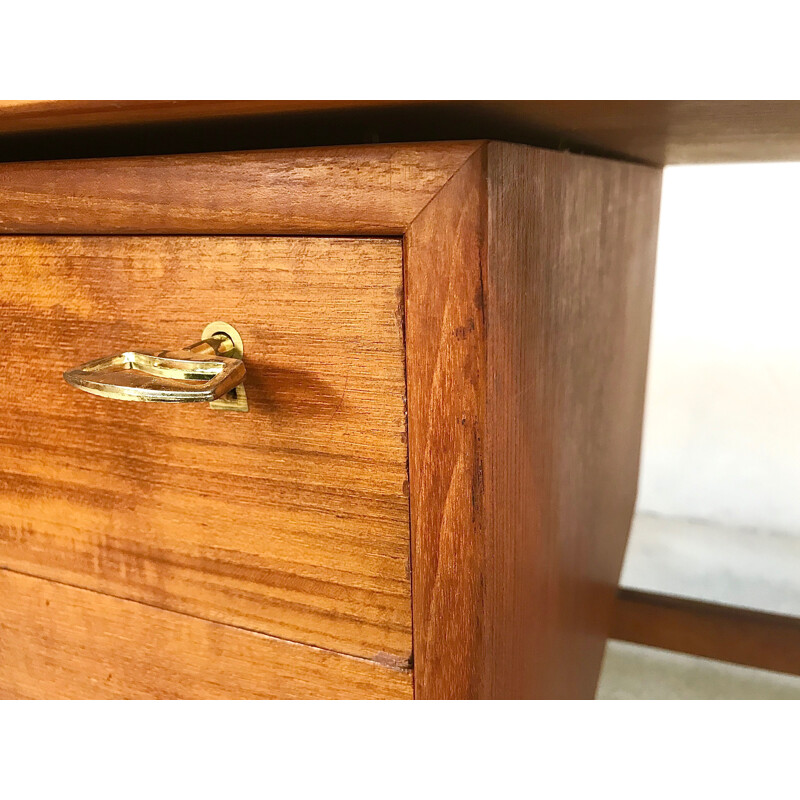 Vintage teak desk by Arne Vodder 1960s