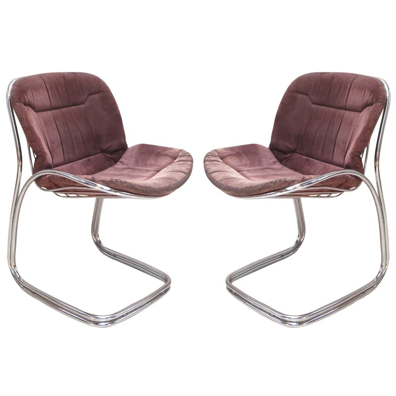 Pair of chairs, Gastone RINALDI - 1970s