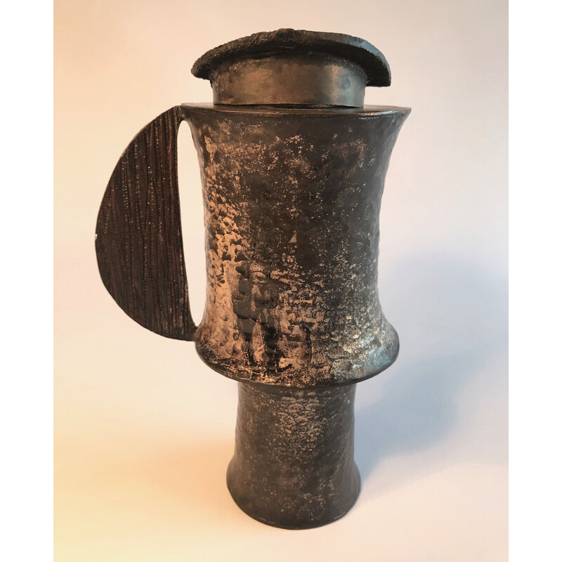 Vintage bronze vase by Lorenzo Burchiellaro