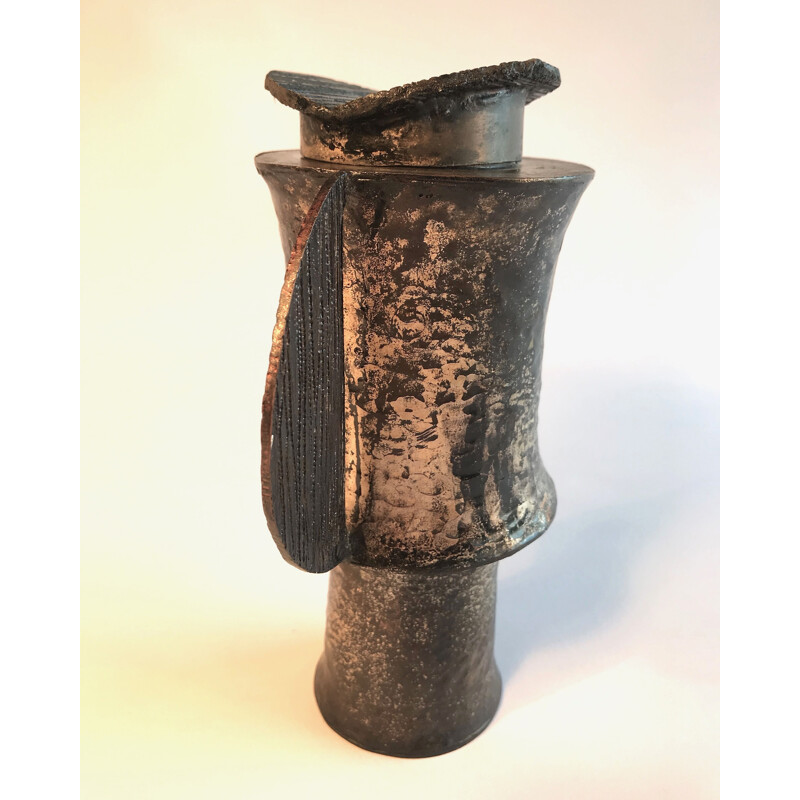 Vintage bronze vase by Lorenzo Burchiellaro