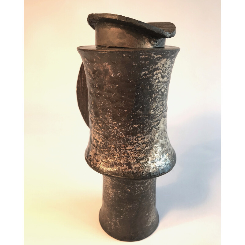 Vintage bronze vase by Lorenzo Burchiellaro