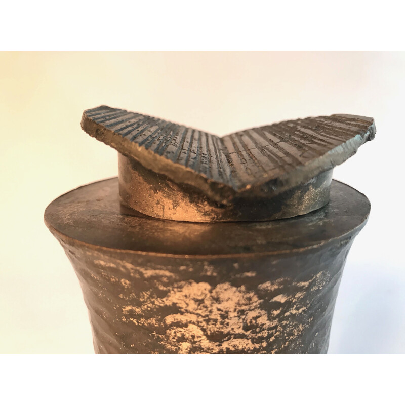 Vintage vaso de bronze de Lorenzo Burchiellaro