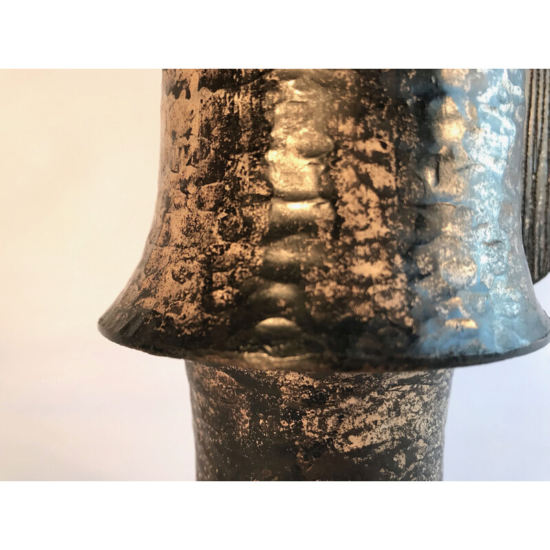 Vintage bronze vase by Lorenzo Burchiellaro