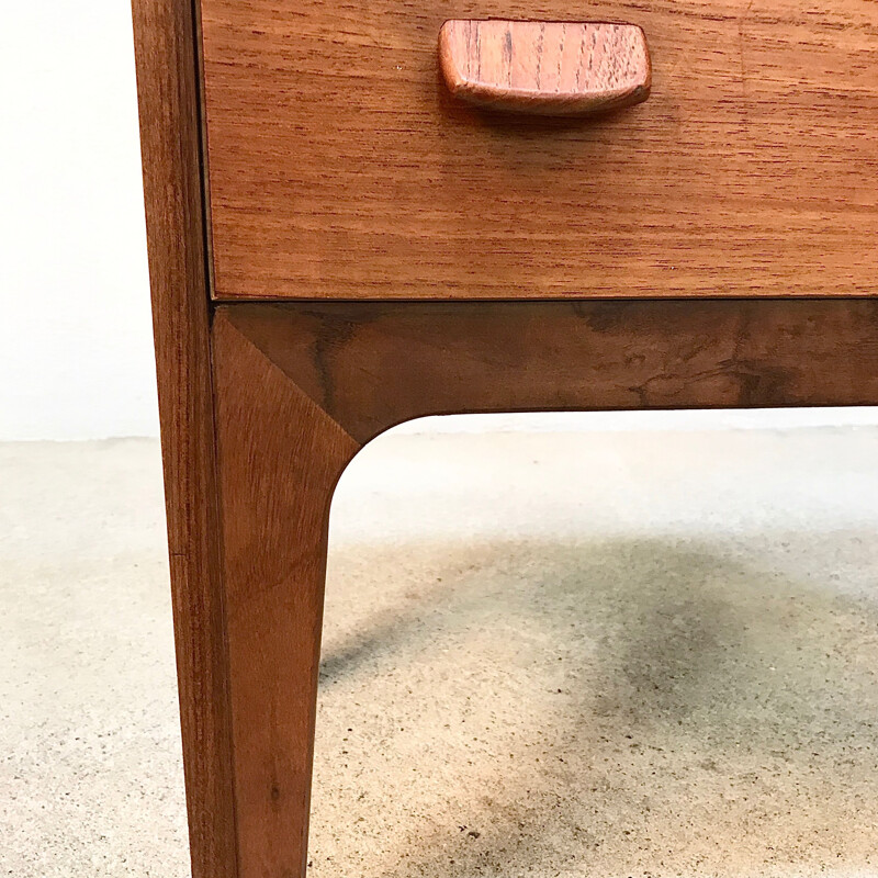 Scandinavian chest of 3 drawers in teak by Poul Volther for FDB, 1960s