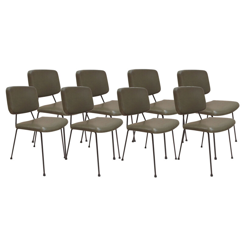 8 chairs model CM196, Pierre PAULIN - 1950s