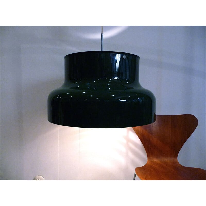 Green pendant lamp in aluminium by Anders Pehrson for Ateljé Lyktan