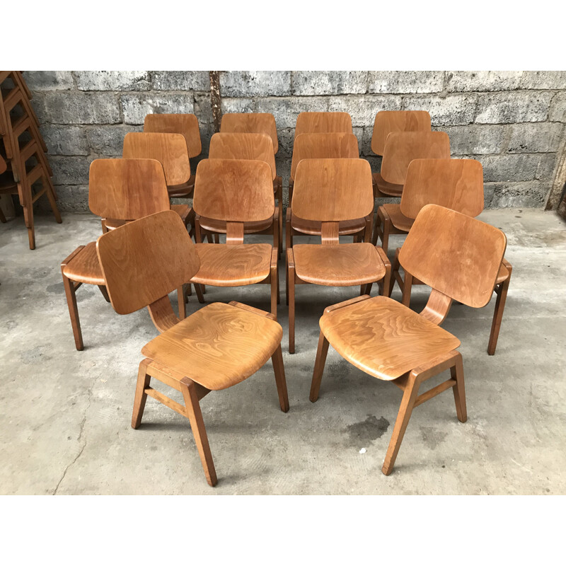 Vintage wooden modernist chairs