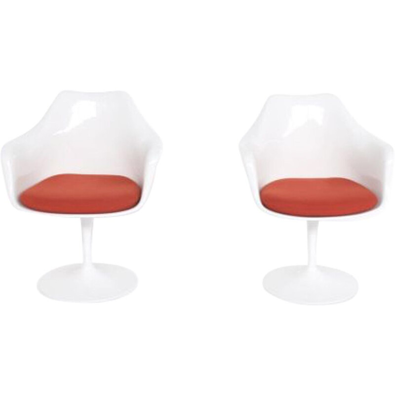 Pair of vintage armchairs Tulip by Eero Saarien for Knoll International 1970s