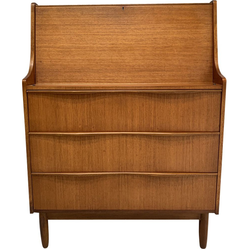 Vintage Danish secretary in teak