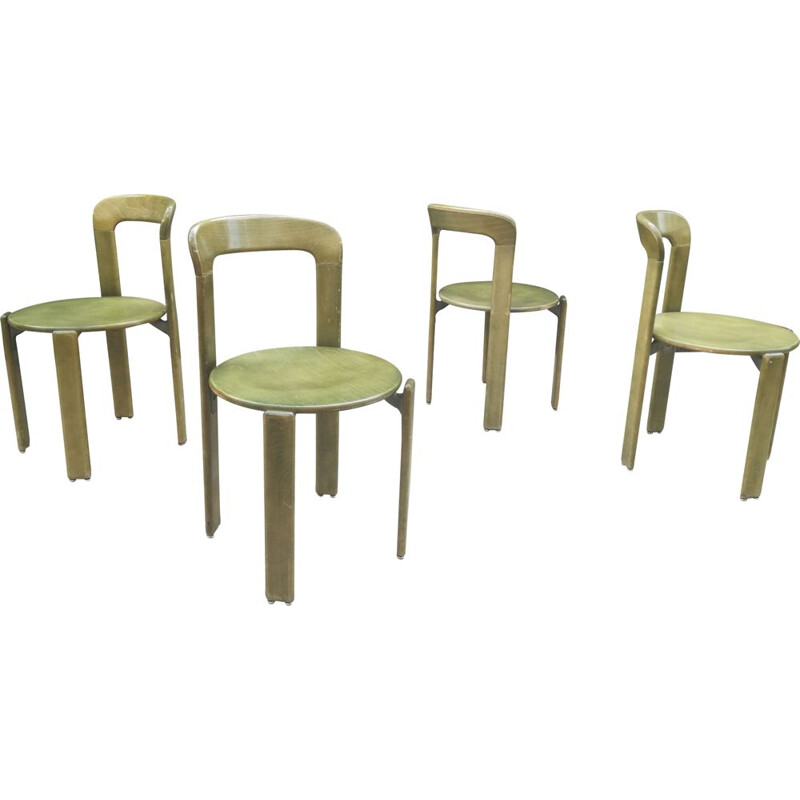 Set of 4 lounge chairs by Bruno Rey