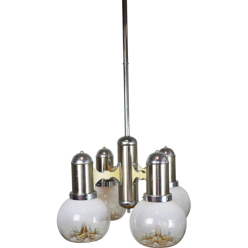 Vintage Murano glass pendant lamp, Italy 1970