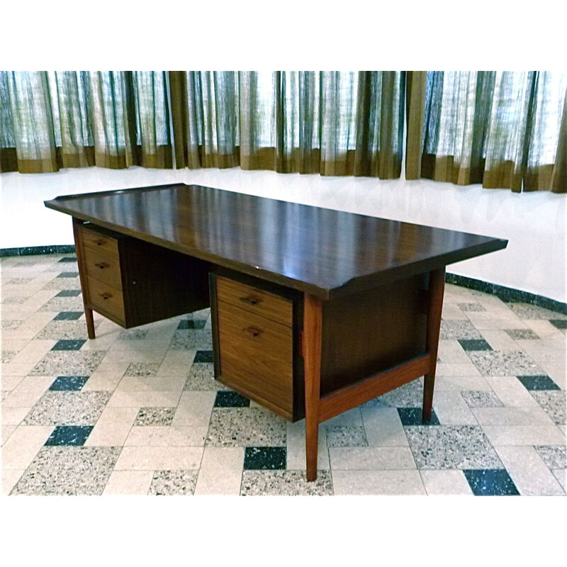 Vintage Executive desk in rosewood by Vodder for Sibast, Denmark 1960