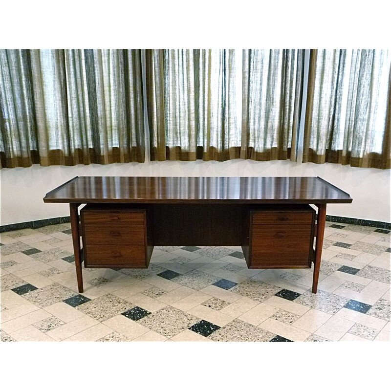 Vintage Executive desk in rosewood by Vodder for Sibast, Dinamarca 1960