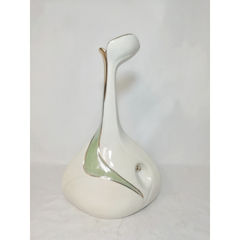 Vintage-Vase aus weißem Porzellan für Galos, 1990