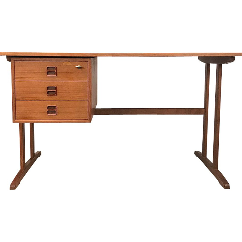 Vintage teak desk by Arne Vodder 1960s