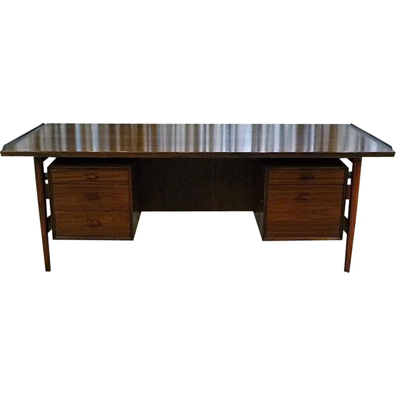 Vintage Executive desk in rosewood by Vodder for Sibast, Denmark 1960