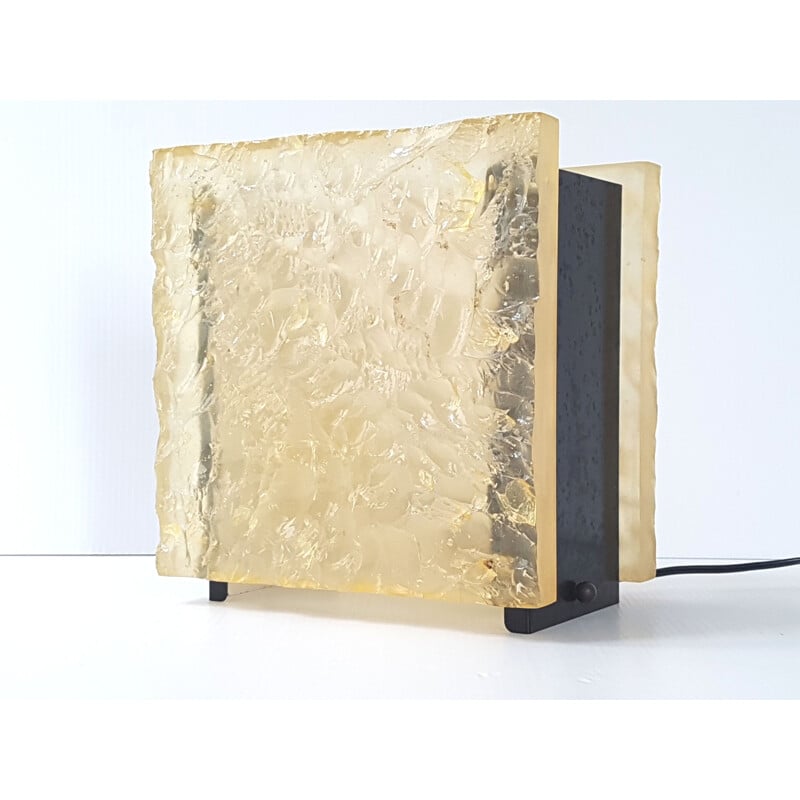 Vintage Dalllux n 400 lamp by Serge Mouille in resin and steel 1960