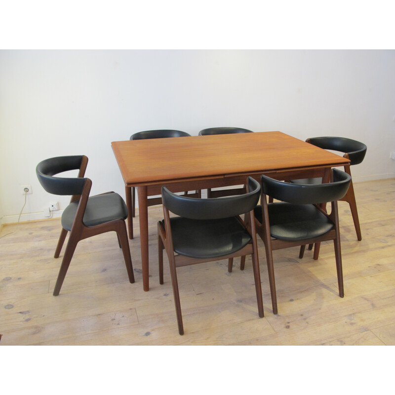 Scandinavian teak dining set - 1960s