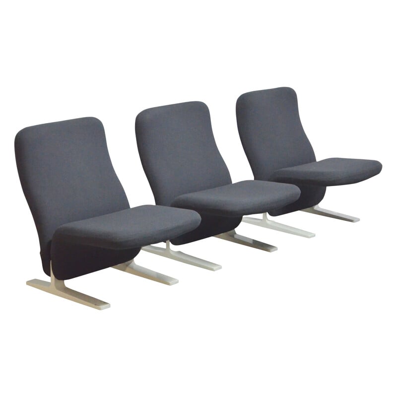 3 fauteuils "Concorde", Pierre PAULIN - années 60