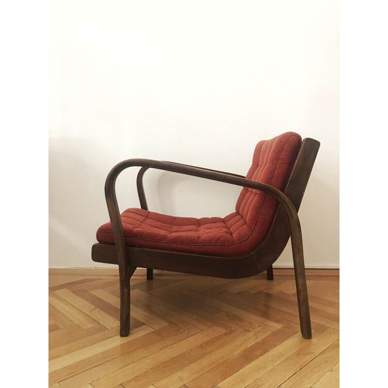 Vintage armchair by Karel Kozelka and Antonin Kropacek 1940s