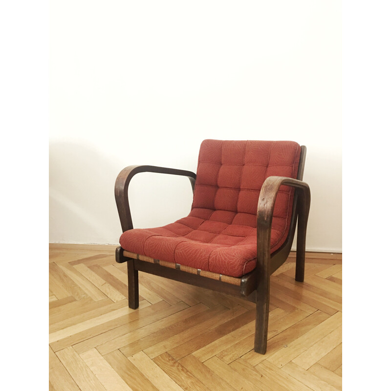 Vintage armchair by Karel Kozelka and Antonin Kropacek 1940s