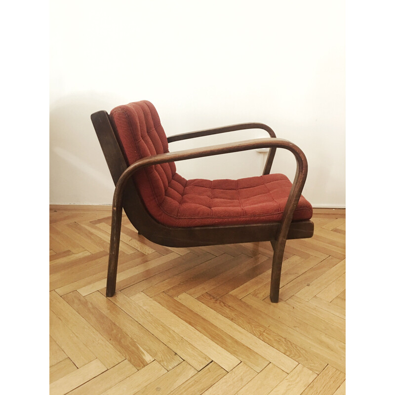 Vintage armchair by Karel Kozelka and Antonin Kropacek 1940s