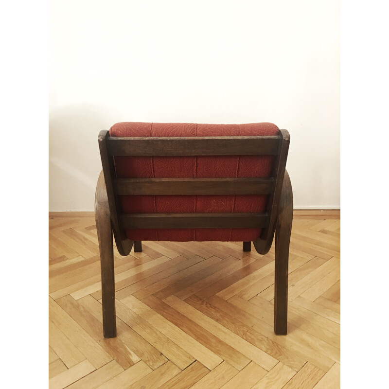 Vintage armchair by Karel Kozelka and Antonin Kropacek 1940s