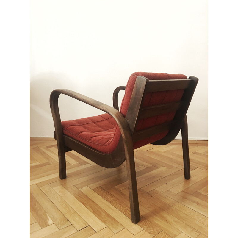 Vintage armchair by Karel Kozelka and Antonin Kropacek 1940s