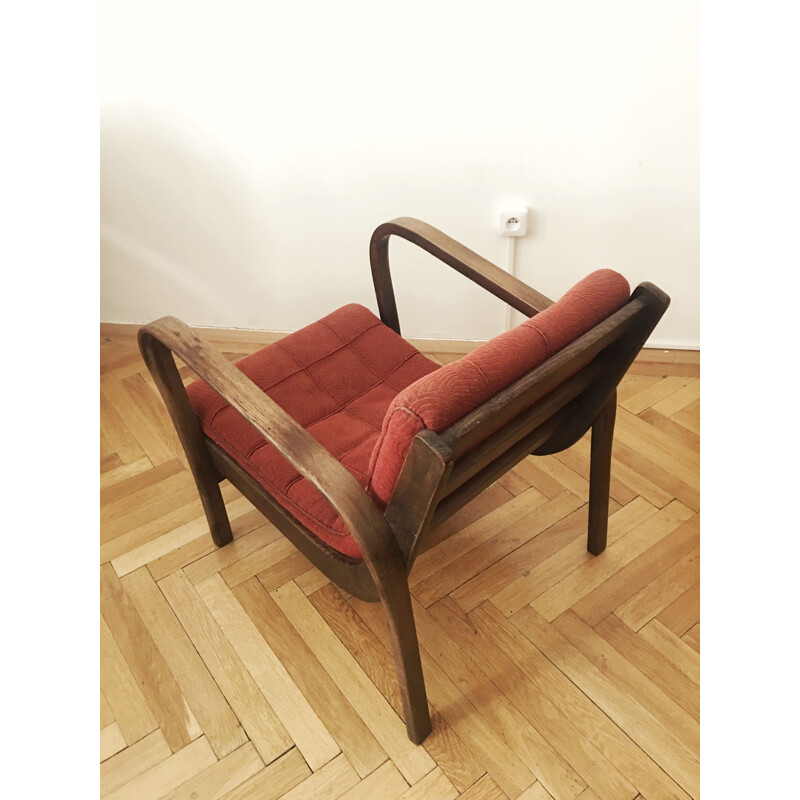 Vintage armchair by Karel Kozelka and Antonin Kropacek 1940s