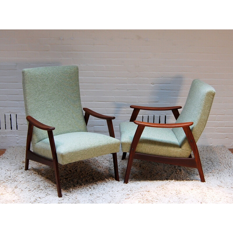 Pair of vintage Dutch armchairs - 1950s