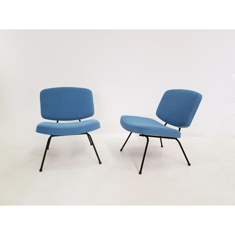 Pair of vintage chairs model 190 by Pierre Paulin for Thonet,1950